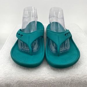 Crocs Baya II Flip Unisex Thong Teal Sandals - Size: Men-9 Women-11